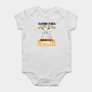 Drummer Regalo Música Baterista Nacido Para Tocar La Batería Camiseta Baby Bodysuit